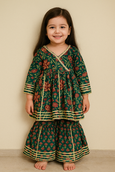 Kurti Sharara Set-S196