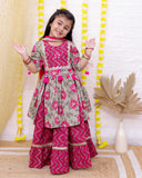 KURTI SHARARA AND DUPATTA SET-S1070