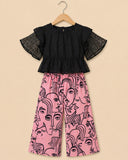 Crop Top And Plazzo Set-S2306