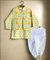 Dhoti Kurta And Jacket Set