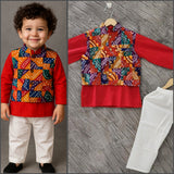 Kurta Pajama and Jacket set-S302