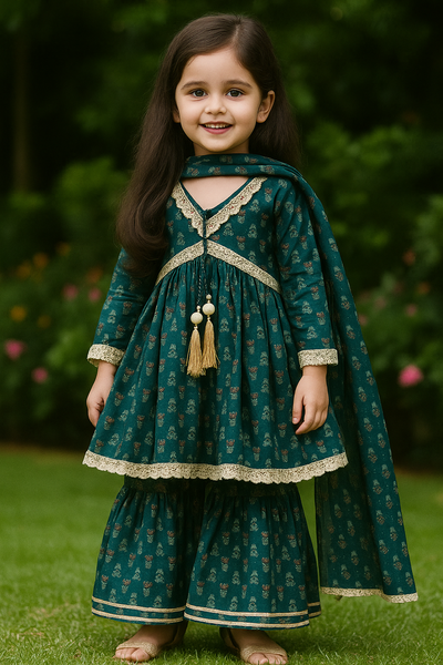 Nyra Cut Kurti Sharara And Dupatta Set-S1051