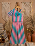 One shoulder striped co-ords🌷-S1204