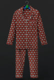 Night Suit Full sleeves with eye mask-S1551