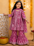 COTTON KURTI SHARARA AND DUPATTA SET-S2162
