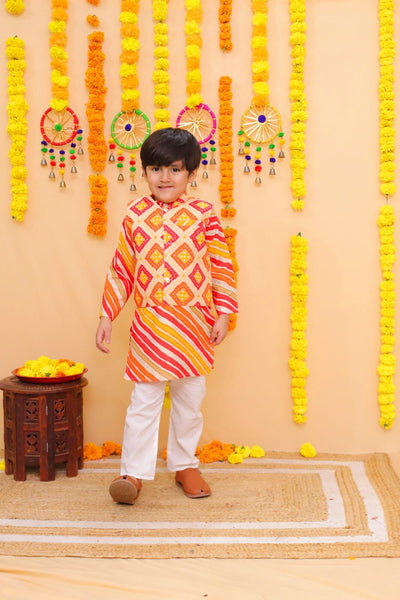 KURTA PAJAMA AND JACKET SET-S863