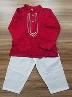 Kurta Pajama Set glace cotton-S2087