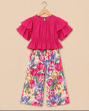 Crop Top And Plazzo Set-S2306
