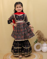 KURTI SHARARA AND DUPATTA SET