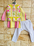 BOY KURTA PAJAMA AND JACKET SET-S1973