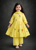 KURTI PANT AND DUPATTA SET💛-S1335