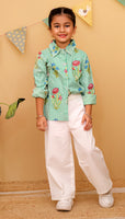 Cotton Co-ord Set(Shirt And Pant)-S538