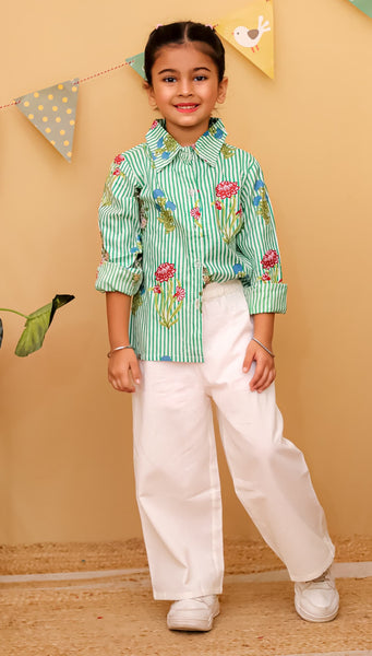 Cotton Co-ord Set(Shirt And Pant)-S538
