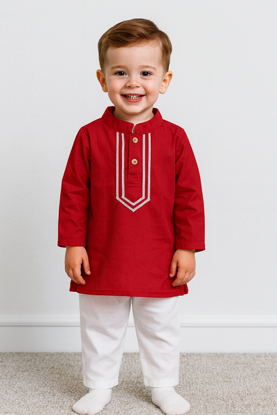 Kurta Pajama Set glace cotton-S2087