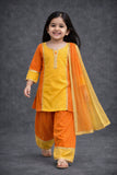 KURTI FARSI SALWAR AND DUPATTA SET