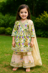 KURTI SHARARA DUPATTA PURPLE-S1919