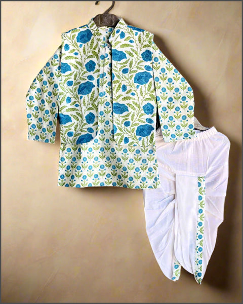 Dhoti Kurta And Jacket Set