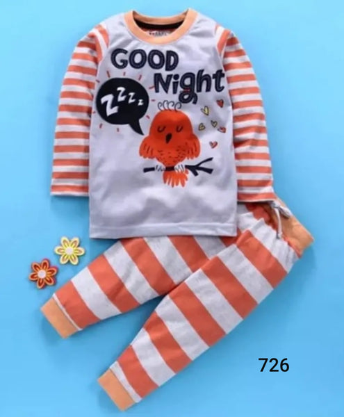 T shirt and pajama set-726 (COL111)