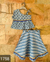 Top and skirt set-1758