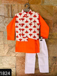 Kurta pajama and jacket set