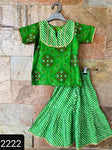 Green kurta and sharara set