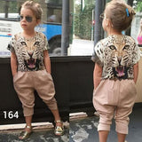 Funky Animal Print Top And Pant Set-164