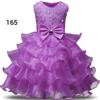 Purple party wear girl frock-165