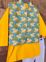 Kurta pajama and jacket set-S2129