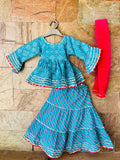Blue girl lehanga set-S2079