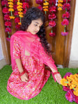 Kurti sharara and dupatta set pink