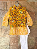 Boy jacket set yellow-S318