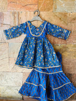 Kurti Sharara set flower pattern