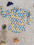 Full Sleeves cotton shirt elephant print
